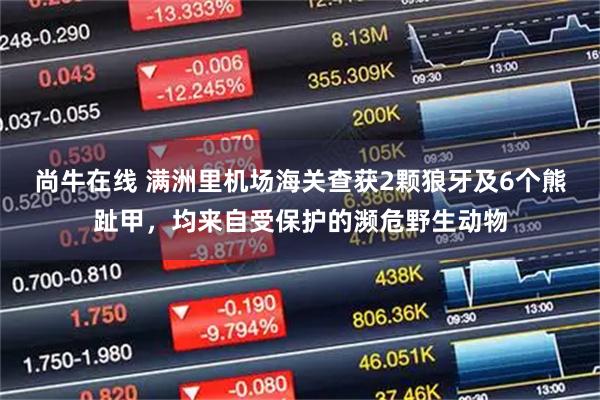 尚牛在线 满洲里机场海关查获2颗狼牙及6个熊趾甲，均来自受保护的濒危野生动物