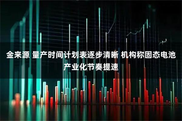 金来源 量产时间计划表逐步清晰 机构称固态电池产业化节奏提速